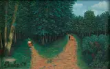 Camille Bombois, Untitled (Figures in the forest)