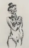 Max Weber, Untitled (Female nude)