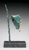 La persistance de la mémoire, 1980 / 1981 by Salvador Dalí, bronze with blue green patina and gilt, sold May 2009