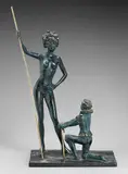 Hommage à la mode, 1971 / 1984 by Salvador Dalí, bronze with blue, gold and brown patinas, sold May 2009