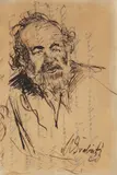 Max Švabinský, A Portrait of Mikoláš Aleš