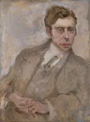Max Oppenheimer, Portrait of Anton Dvořák, 1909, Oil on cardboard