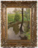 Alois Kalvoda, On the River Bank