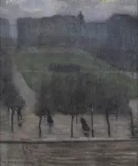 Antonín Kybal, February, 1920, Oil on canvas