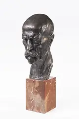 Vincenc Makovský, A Bust of Tomáš Garrigue Masaryk, 1930s, Bronze