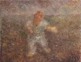 Grigorij Musatov, A Sower, 1933, Oil on canvas