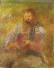 Grigorij Musatov, Man with a Melon, 1934, Oil on canvas