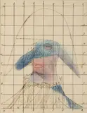 Frantisek Tichy, Arlecchino - Study, 1938, Pen, coloured pencils, paper