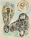 Marc Chagall, La Mise en Mot, 1969, Farblithografie auf Arches (Wasserzeichen)