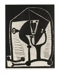 Figure by Pablo Picasso, 1948, Lithografie auf Velin, sold Nov 2024