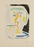 Pablo Picasso, Fumeur, 1965, Farbradierung auf Velin