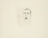 Francesco Clemente, Ohne Titel, Radierung auf Arches (Wasserzeichen)