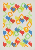 Ohne Titel by Konrad (Konrad Fischer) Lueg, 1966, Farbserigrafie auf Velin, sold Feb 2025