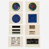 Paul Mogensen, Eight works from the Book of Prints portfolio, 1980, mixed media print