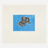 Ken Price, Sea Turtle Cup, 1968, lithograph in colors on Copperplate Deluxe