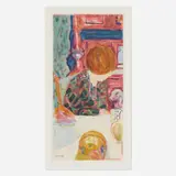 Pierre Bonnard, La femme au chien, 1924-1925, etching and aquatint in colors