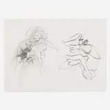 Willem de Kooning, Two Figures, c. 1973, offset lithograph