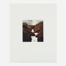 April Gornik, Stepped Waterfall (from Why Draw a Landscape?), 1998, direct gravure and aquatint in colors