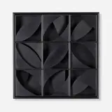Night Leaf by Louise Nevelson, 1969, black Plexiglas, sold Jan 2023