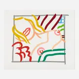 Tom Wesselmann, New Bedroom Blonde Doodle, 1991, screenprint in colors