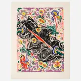 Alfonso A. Ossorio, Janus, 1969, screenprint in colors on Arches