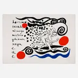 Alexander Calder, Lo oscuro invade, 1970, lithograph in colors