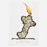 Claes Oldenburg, Centennial Print, Judson Memorial Church, 1990, screenprint in colors on BFK Rives