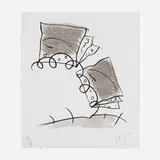 Claes Oldenburg, Notebook Torn in Half, 1997, lithograph on St. Armand Special Etching
