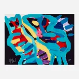 Karel Appel, Untitled, lithograph in colors