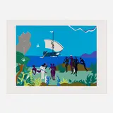Romare Bearden, The Siren's Song, 1979, screenprint in colors on Arches 88
