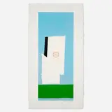 The Highlands (from the Summer Light series) by Robert Motherwell, 1973, lithograph in colors with collage on Larroque handmade, sold Jan 2023
