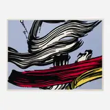 Roy Lichtenstein, Brushstrokes Poster, 1967, screenprint in colors