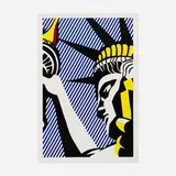 Roy Lichtenstein, I Love Liberty, 1982, offset lithograph in colors on 80# Quintessence dull coated cover stock