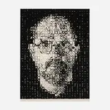 Chuck Close, Self-Portrait, 1999, relief etching on Okawara