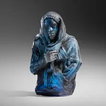 Oben Abright, Market Street Series X, 2007, mold-blown glass, cast glass, oil paint