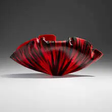 Toots Zynsky, Scalmana, 2003, filet de verre fused and thermo-formed glass threads