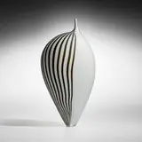 Nubiu by Lino Tagliapietra, 2007, hand-blown glass with battuto and wheel-carved surface, sold Feb 2025