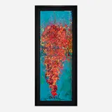Chandelier Doppio Drawing by Dale Chihuly, 2001, acrylic on two sheets of paper, sold Feb 2025