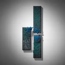 Shayna Leib, Coriolis II, 2007, hot-worked glass in artist-made frames