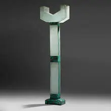 Howard Ben Tré, Column #32, 1986, cast glass, patinated copper
