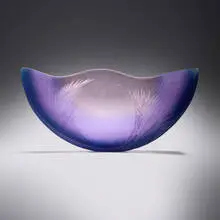 Alex Gabriel Bernstein, Twilight Moon, 2014, cast, carved and sandblasted glass