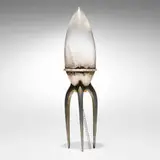 Rik Allen, Charon's Shuttle, 2007, hand-blown glass, silver leaf, steel