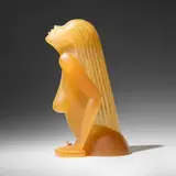 Dan Dailey, L'Eau, 1995, pâte de verre, crystal, brass