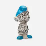 Keith Haring, Untitled (Smurf), 1988, acrylic and felt-tip marker on Smurf garden gnome