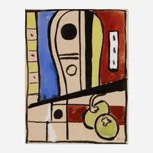 Fernand Léger, Mandoline et pommes, 1938, ink and gouache on paper