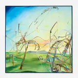 Dana Schutz, Roller Coaster, 2001, oil on canvas