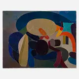 Miyoko Ito, Untitled Landscape, c. 1957, oil on canvas