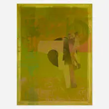 Screen to Screen_30x40_51 by Kelley Walker, 2014, acrylic ink on silkscreen on aluminum stretcher, sold Jan 2025