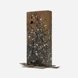 Mark Grotjahn, Untitled (Unusual Still Named and Splattered Mask M29.c), 2013, painted bronze