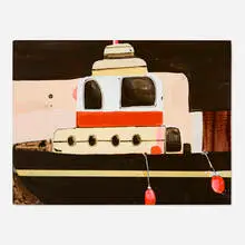 Eddie Martinez, Untitled (Organic Tug), 2005, acrylic on panel